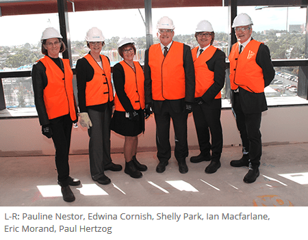 Federal Minister for Industry and Science, Ian Macfarlane visited the Monash Health Translation Precinct's (MHTP) Federally-funded, due for completion in October 2015