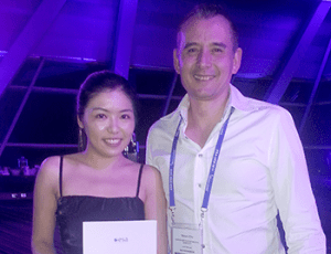 Masters student Dilys Leung with her supervisor, Dr Simon Chu