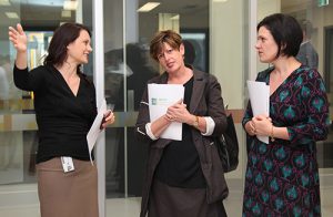 Anna Burke and City of Monash Mayor, Cr Stefanie Perri, toured the MHTP's new Translational Research Facility.