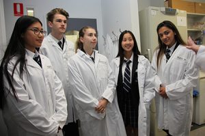A group of students from the John Monash Science School experienced the future of science during a Discovery Tour at Hudson.