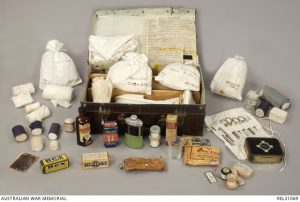 Medical kit from the voluntary aid detachment.