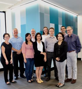 L – R: Ms Steph Forman, Professor Bryan Williams, Ms Hui Kheng Chua, Dr Daniel Gough, Mrs Naama Neeman, Ms Caroline Drinkwater, Associate Professor Ron Firestein, Dr Dhanya Sooraj, Dr Jason Cain, Dr Peter Downie international paediatric cancer consortium