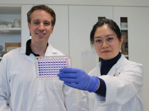 Claire Shi with her PhD supervisor, Associate Professor Ron Firestein - A new PhD scholars program in paediatric cancer precision medicine has been established at Hudson Institute of Medical Research.