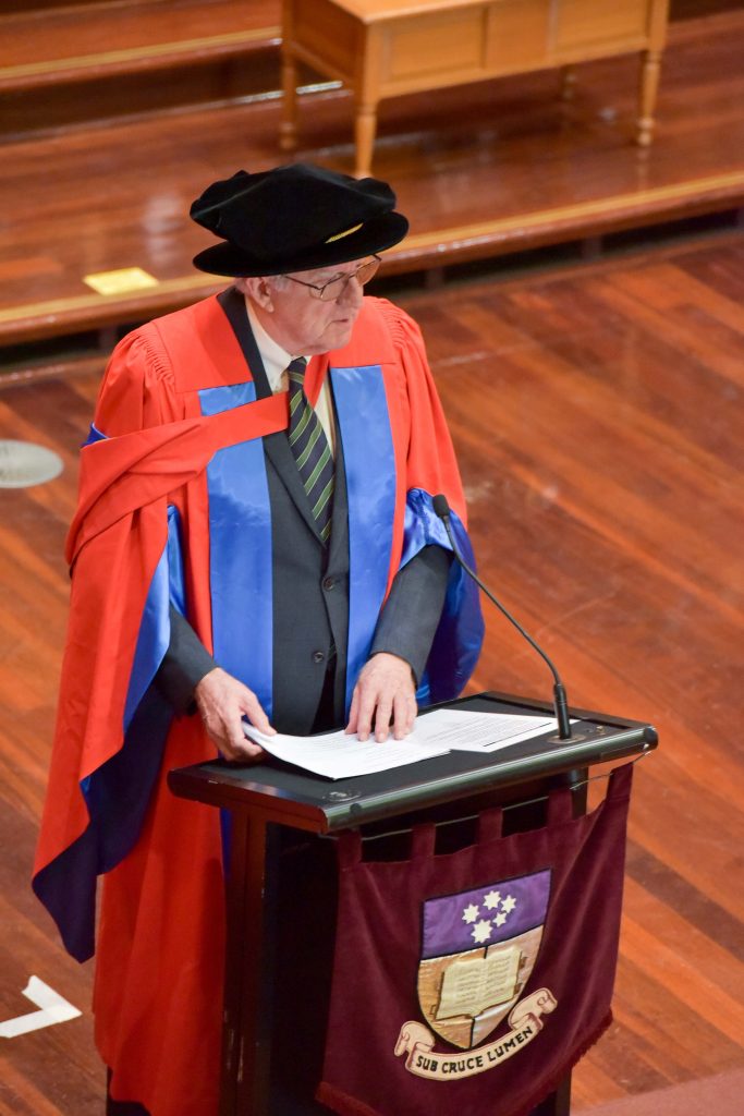 Professor Jock Findlay has been awarded an Honorary Degree.