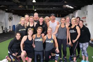 Professor Jenkins (centre back) at a Metafit fitness session to help raise funds in memory of Daniel Wilson.