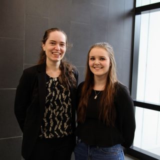 Dr Erin McGillick and PhD student Indya Davies