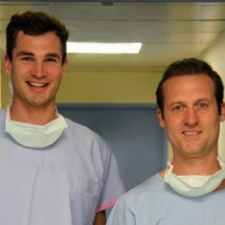 PhD student Ben Amberg and Associate Professor Ryan Hodges at Hudson Institute