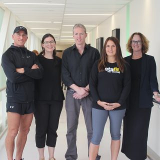 Professor Brendan Jenkins and Professor Elizabeth Hartland with the Metafit team