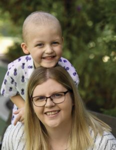 Jaxon and Sarah Russell featuring in Hudson Institute's 2019 Annual Report, Targeting childhood cancer.