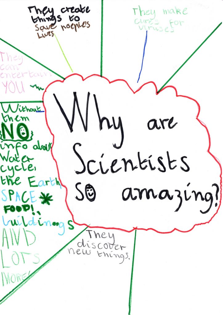 Thank you letter, Gratitude Project from primary school student thanking scientist during Covid-19