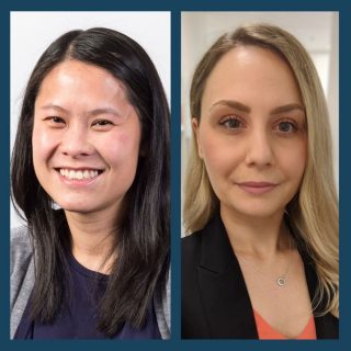 Anne Trinh and Vanesa Stojanovska, 2020 CPA Emerging Research Grants recipients