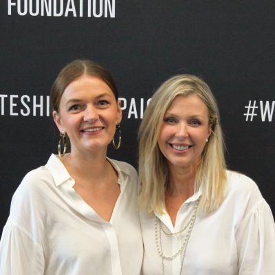 Hudson Institute ovarian cancer researcher, Dr Maree Bilandzic and Ovarian Cancer Research Foundation (OCRF) ambassador and patient, Leanne Flynn.