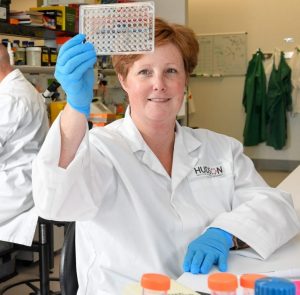 Associate Professor Michelle Tate prepares for new treatments for the next pandemic and influenza research.