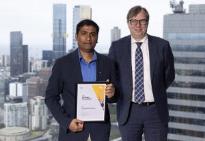 Dr Kallyanashis Paul awarded veski Fellowship to explore pelvic organ prolapse treaments by the member for Mount Waverley, Matt Fregon 