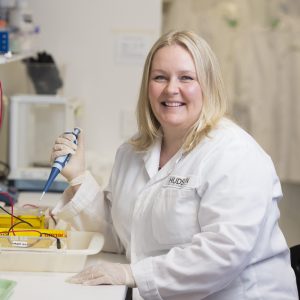 Dr Kate Lawlor is targeting tumour cells.