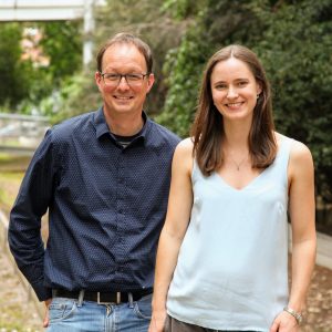 Dr Patrick Western and Dr Jessica Stringer outlining male health at conception