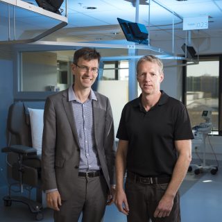 Dr Daniel Croagh and Professor Brendan Jenkins at Hudson Institute