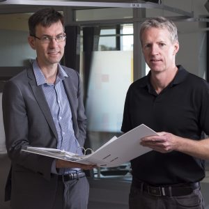 Dr Daniel Croagh and Professor Brendan Jenkins research further into treatment for pancreatic cancer.
