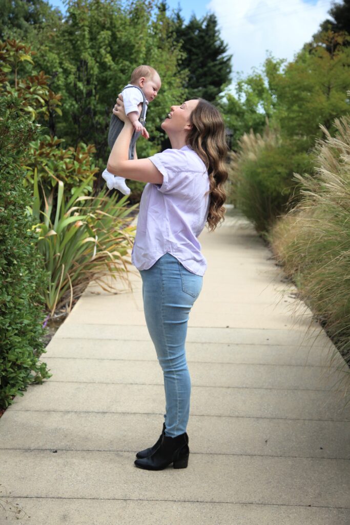 Kirstin Tindal with baby Cameron, hoping that her stillbirth story will save other women from the pain she endured.