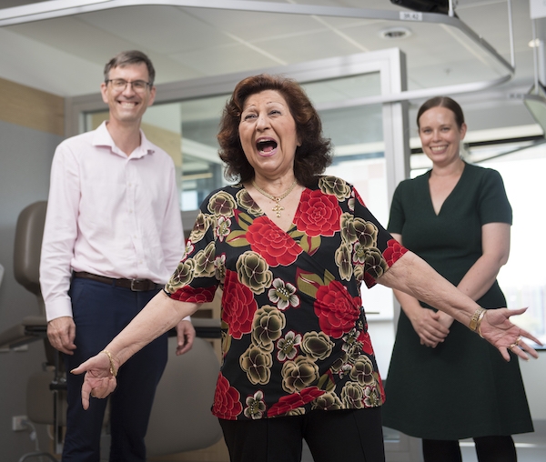 Patient Concetta Vasille diagnosed with pancreatic cancer thanks her doctors, Dr Daniel Croagh and Dr Joanne Lundy for saving her life and says to never stop asking.