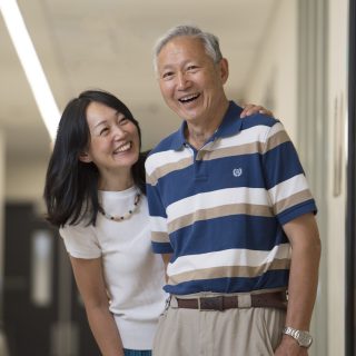 Dr Jun Yang and her father Lisheng Yang at Hudson Institute