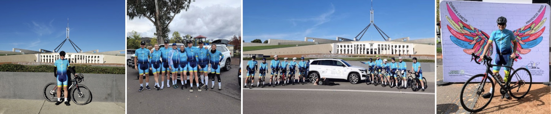 Dr Simon Chu takes part in Ride4Research with a crew of dedicated supporters and cyclists, making the trek from Canberra to Melbourne, raising vital funds and awareness for ovarian cancer.