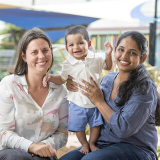 Dr Miranda Davies-Tuck, Baby Arjun with mother Neelima Kota