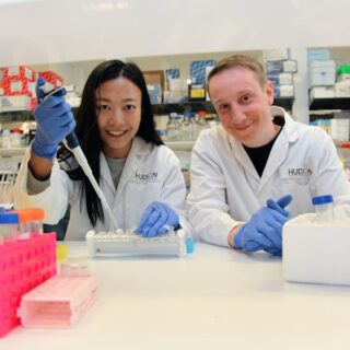 Dr Danxi Zhu and Dr Marius Dannappel research further into two new candidates that have been identified as crucial factors in maintaining good intestinal health.