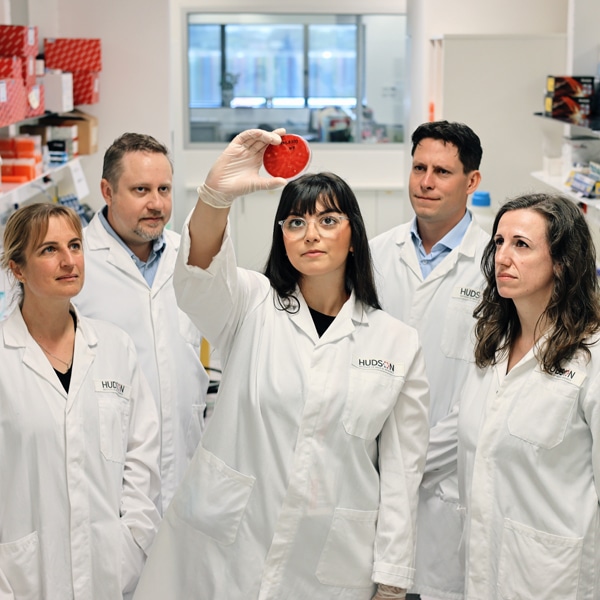 Professor Claudia Nold, Professor Marcel Nold, Sara di Simone, Associate Professor Sam Forster, Dr Ina Rudloff whose review looks at how 
a newborn's lung microbiome affects the immune system, and future health. 