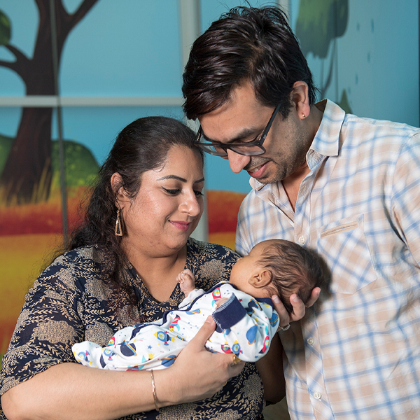 L-R: Hannah, Nav and baby Ronick. Real life stories