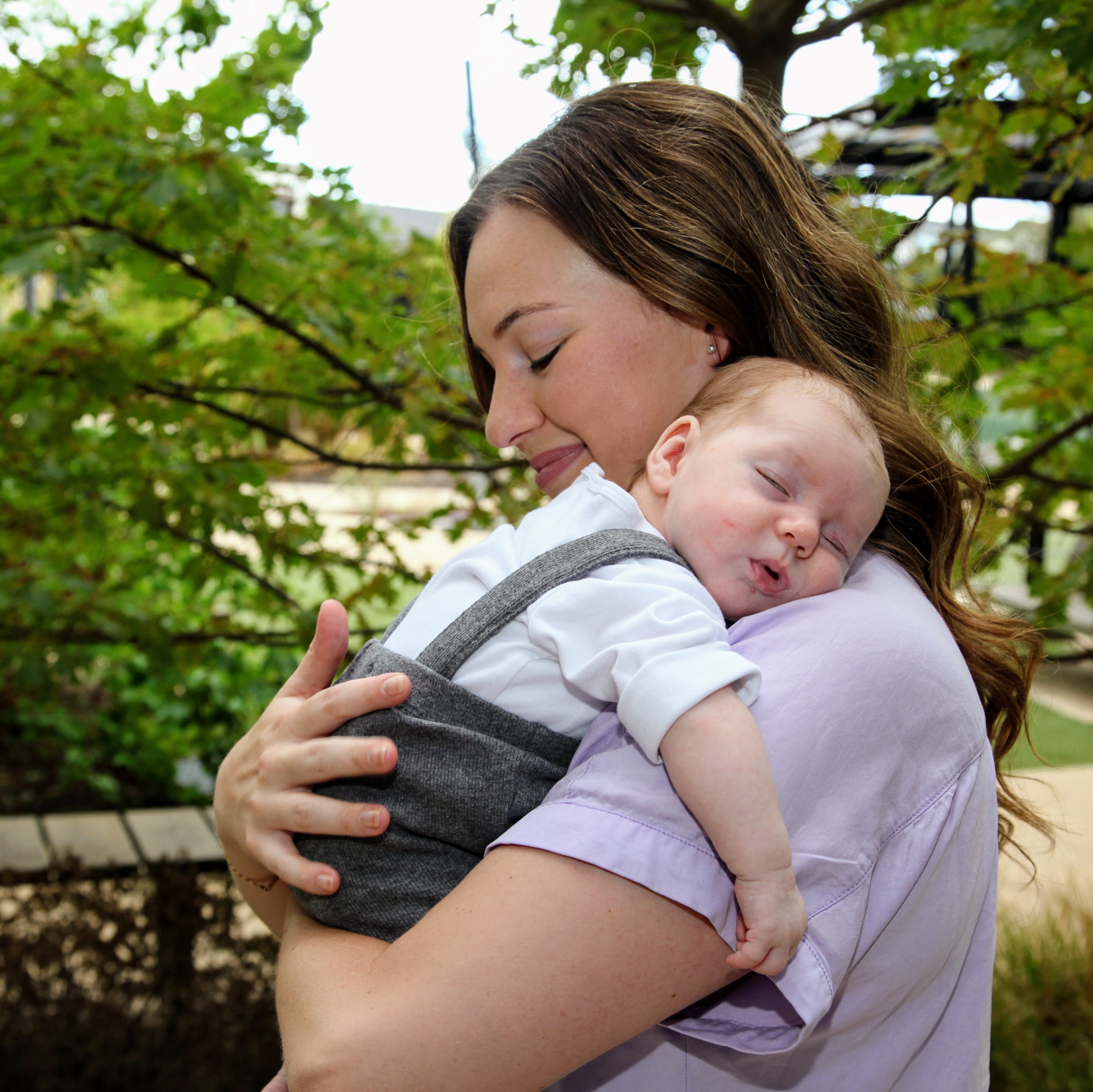 PhD Researcher Kirstin Tindal and her son Cameron